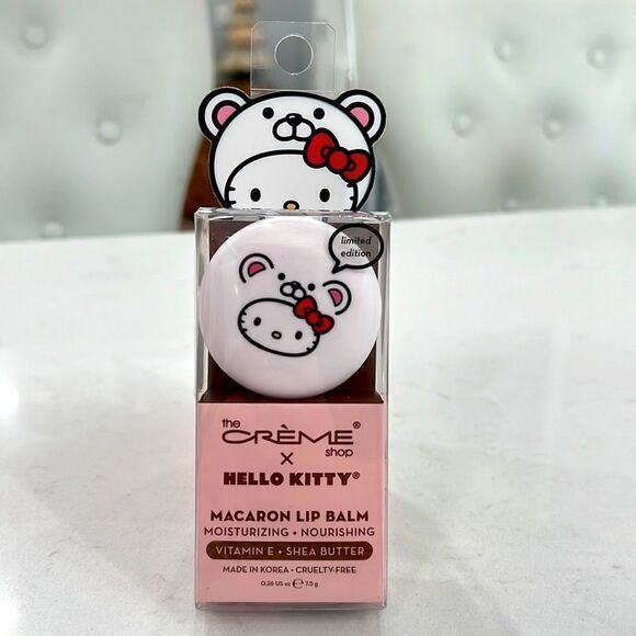 LIMITED EDITION HELLO KITTY TIK TOK Creme Shop Macaron Lip Balm - Picture 1 of 5